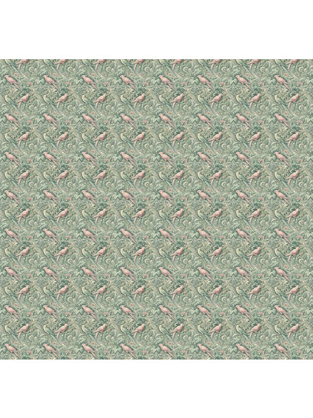 Plume Royale Green Wallpaper Mural