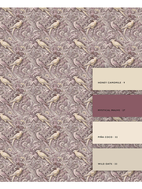 Plume Royale Purple Wallpaper Mural