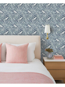 Plume Royale Blue Wallpaper Mural