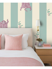 Wild Streaks Turquoise Wallpaper Mural