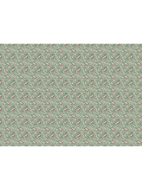 Plume Royale Green Wallpaper