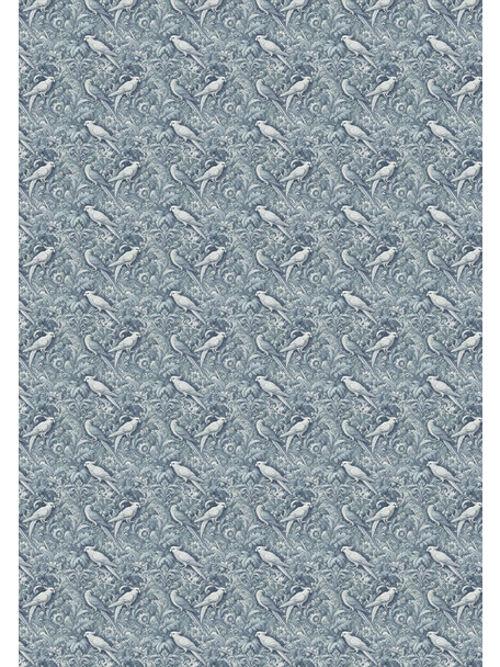 Plume Royale Blue Wallpaper