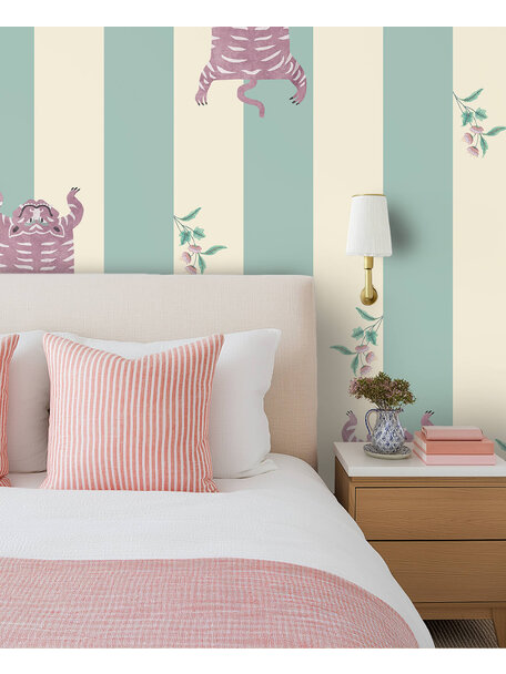 Wild Streaks Turquoise Wallpaper