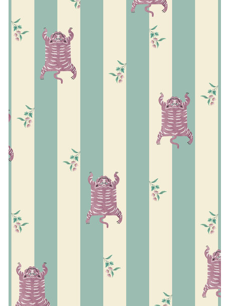 Wild Streaks Turquoise Wallpaper