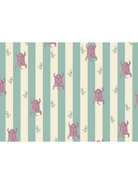 Wild Streaks Turquoise Wallpaper