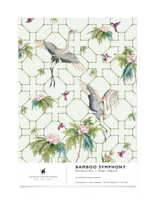 Bamboo Symphony Wallpaper Sample A4