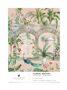 Floral Arches Wallpaper Sample A4