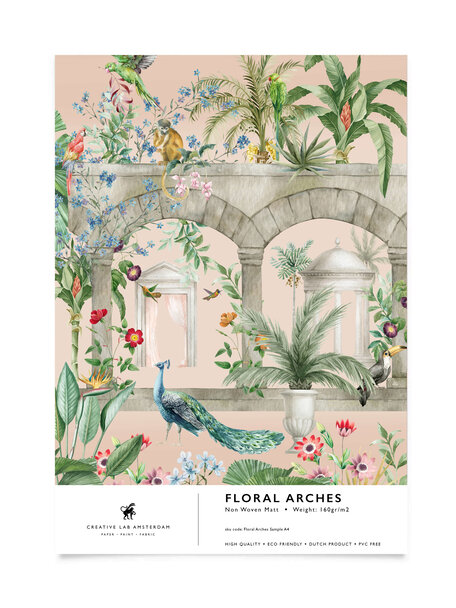 Floral Arches Wallpaper