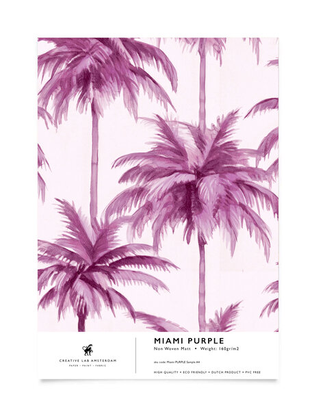 Miami Purple Wallpaper