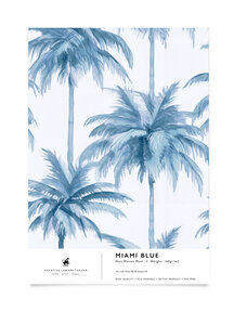 Miami Blue Wallpaper Sample A4