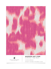 Modern Art Pink Wallpaper Sample A4