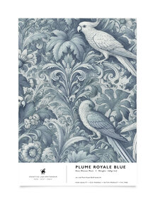Plume Royale Purple Wallpaper Sample A4