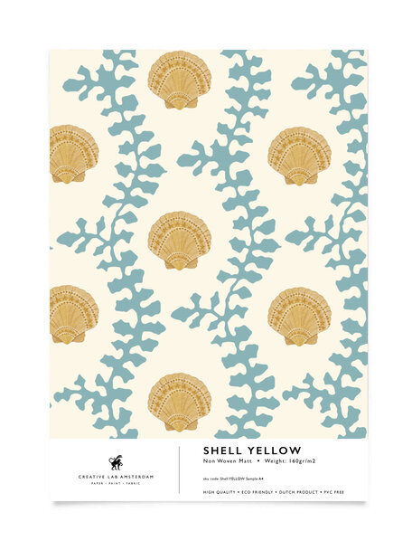 Shell Yellow Wallpaper