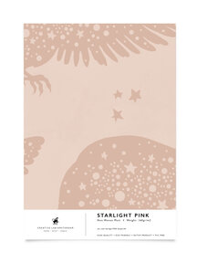 Starlight Pink Wallpaper Sample A4