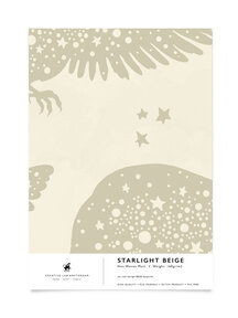 Starlight Beige Wallpaper Sample A4