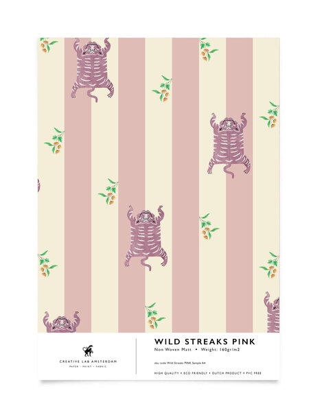 Wild Streaks Pink Wallpaper