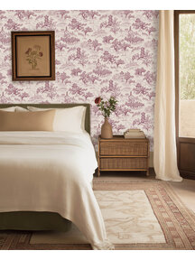 Chinoiserie Purple Wallpaper