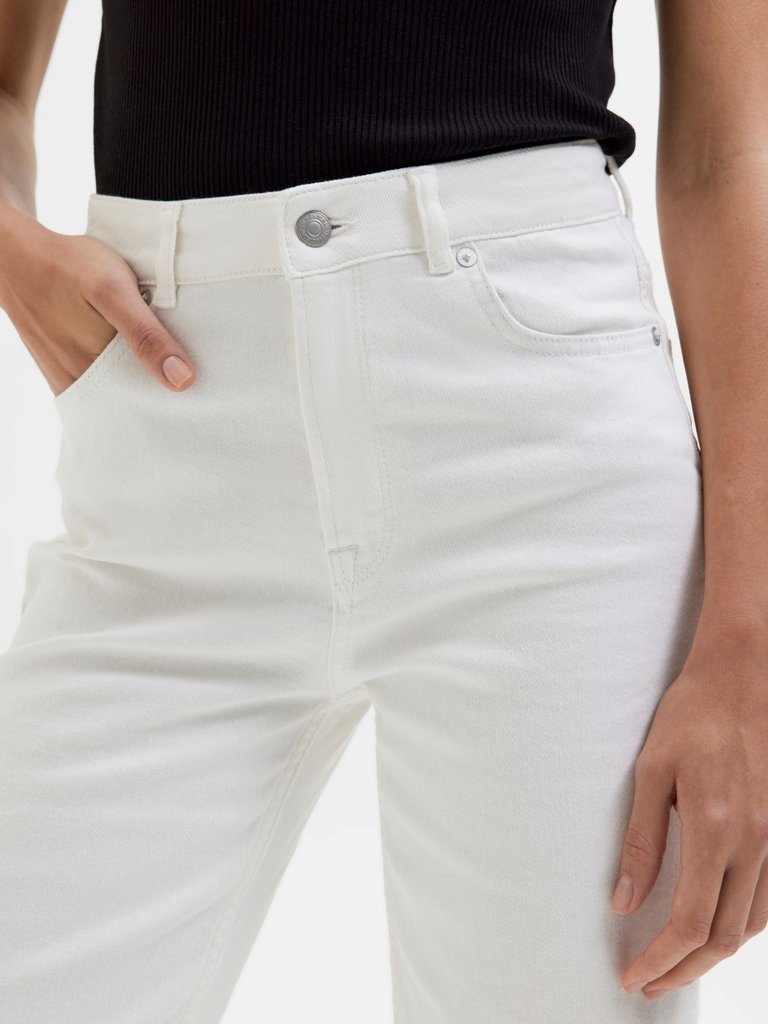 Selected Femme Alice HW White Jeans