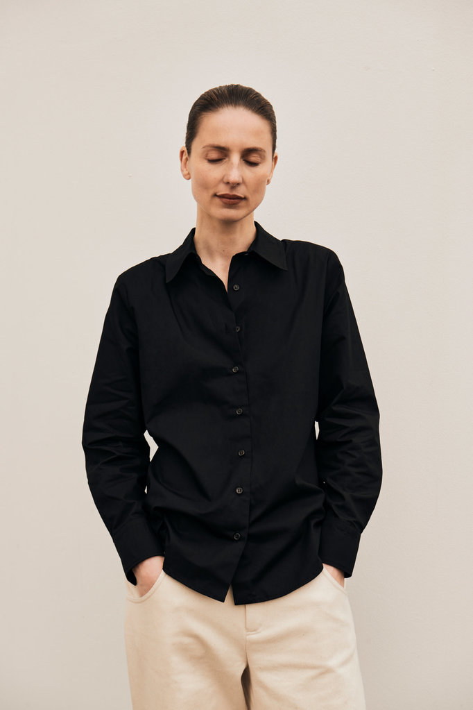 Gris Voltaire Poplin Shirt