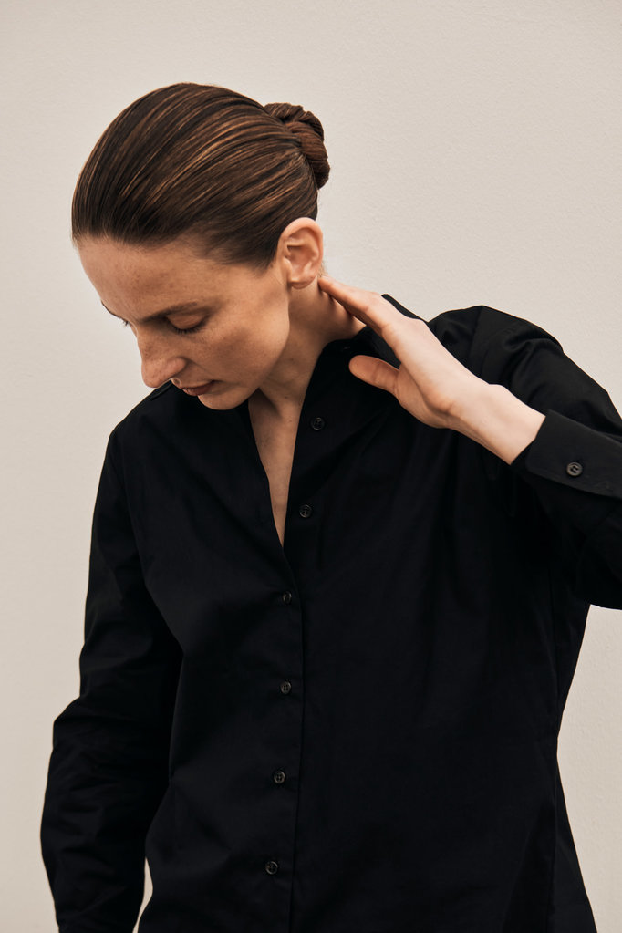 Gris Voltaire Poplin Shirt