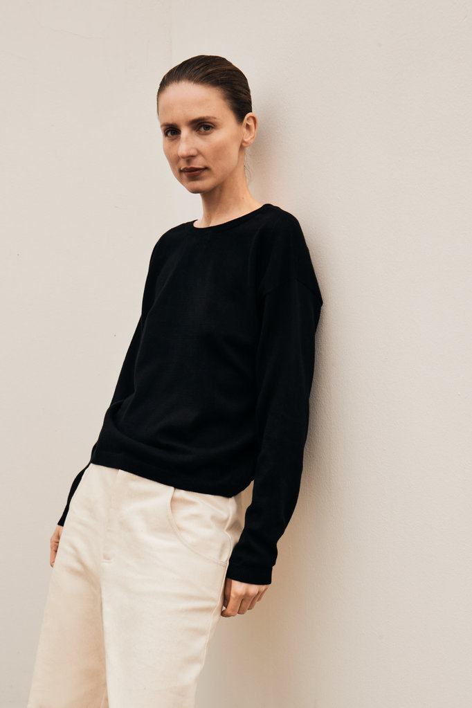 Gris Rousseau Reversible Knit