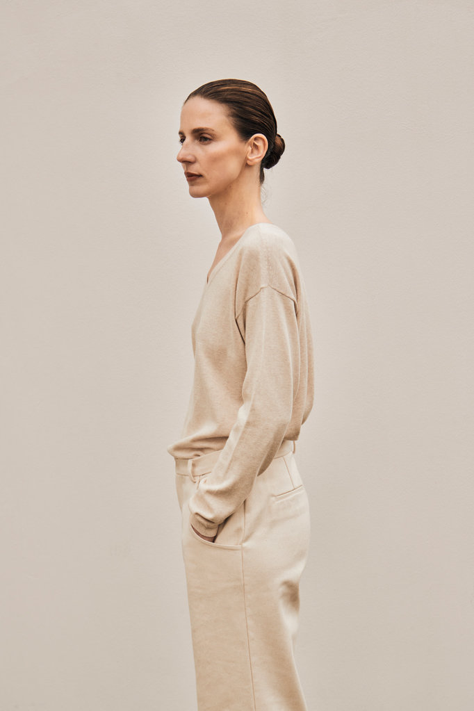 Gris Rousseau Reversible Knit