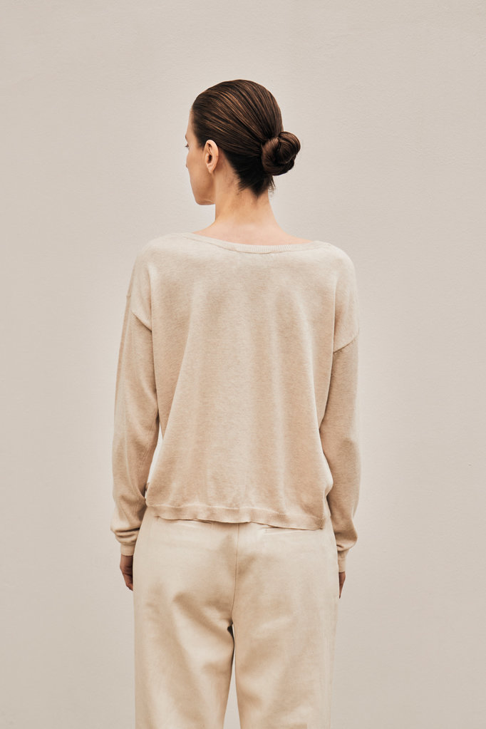 Gris Rousseau Reversible Knit