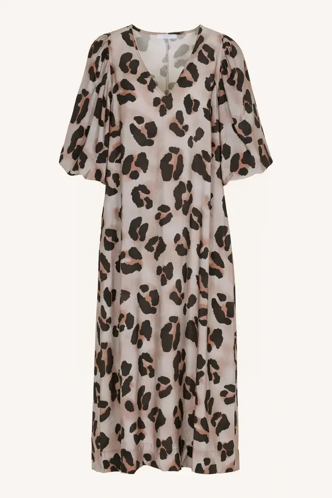 Juta Cheetah Dress - Antraciet