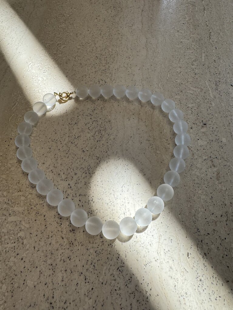 Antraciet Camille Necklace Cristal Roche Mat