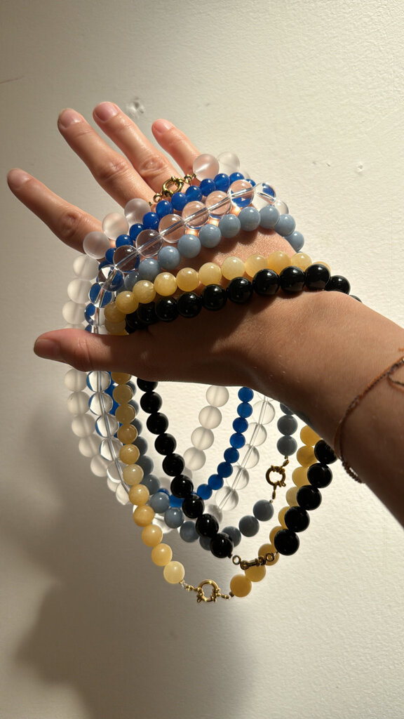 Antraciet Camille Necklace Blue Clair