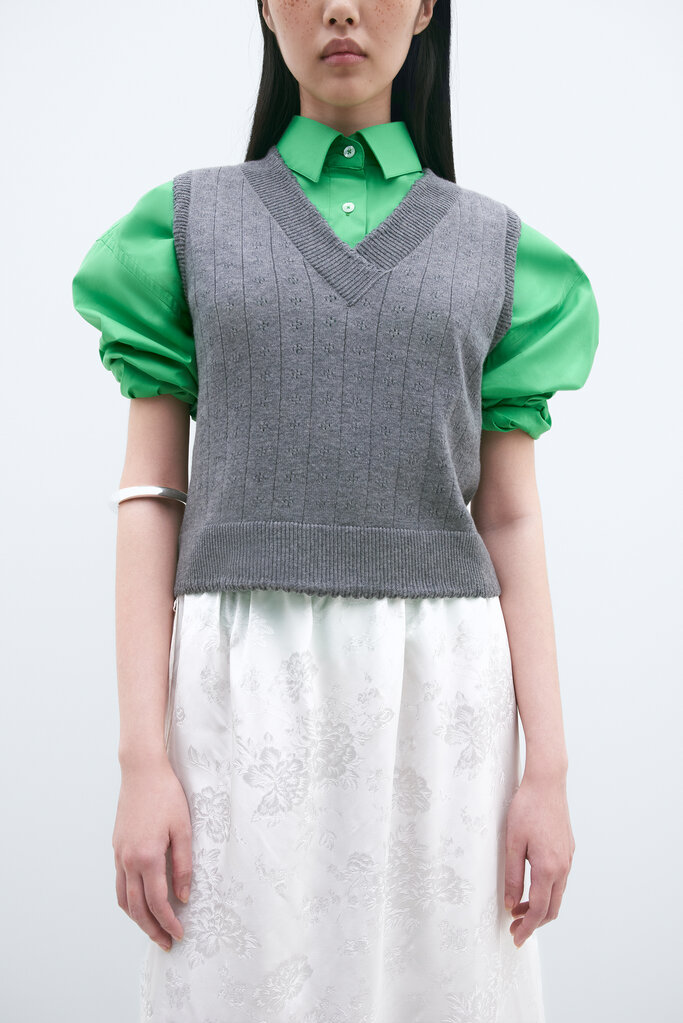 Cordera Merino Pointelle Waistcoat