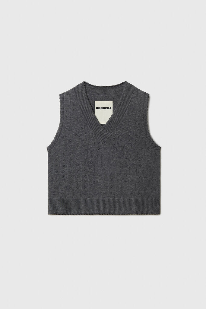 Cordera Merino Pointelle Waistcoat