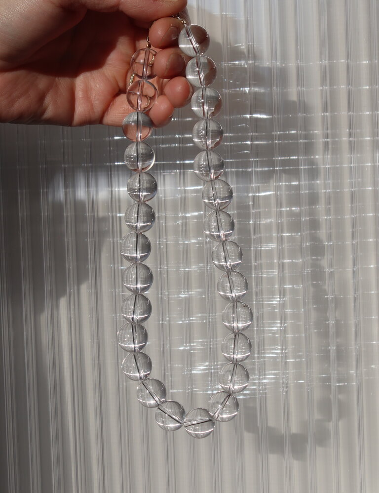 Antraciet Camille Necklace Cristal Roche