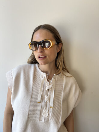 Gobi Lemmie Brown Yellow Sunglasses