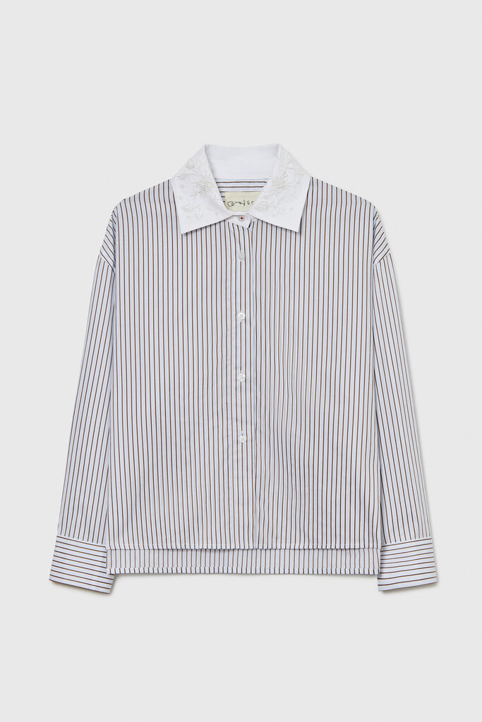 Cordera Embellished Striped Shirt