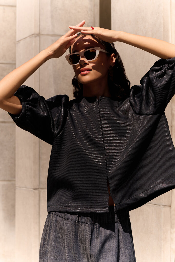 By Bar Mauri Gloss Stripe Blouse