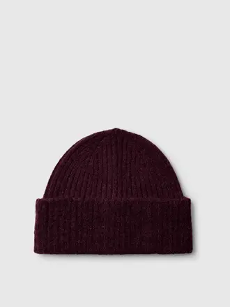Selected Lulu beanie Fig melange