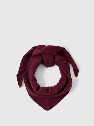 Selected Cille cashmere triangle scarf Fig