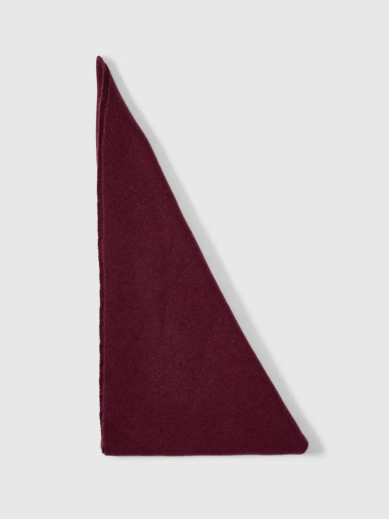 Selected Cille cashmere triangle scarf Fig