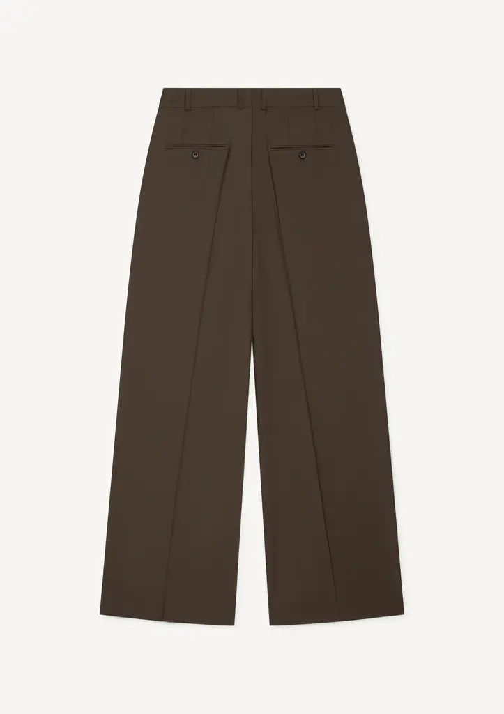 Herman pleated trousers wool