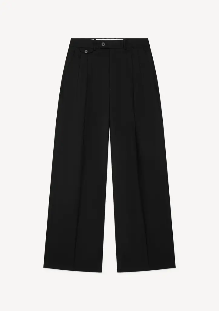 Herman Pleated trousers wool