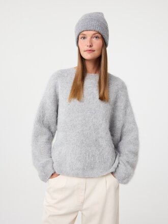 Knit-ted Nora beanie Mid grey