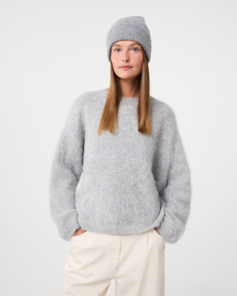 Knit-ted Nora beanie Mid grey
