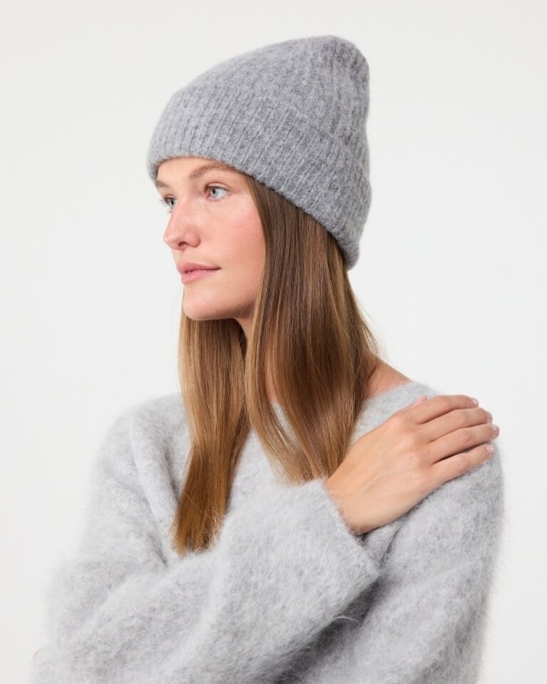 Knit-ted Nora beanie Mid grey