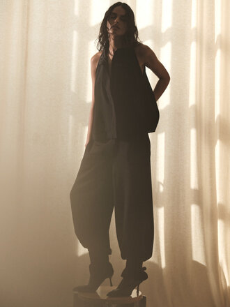 Rabens saloner Grossgrain Cuff Pants