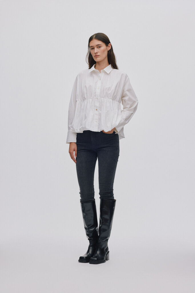 Rabens saloner Sophie Puffed Hem Shirt