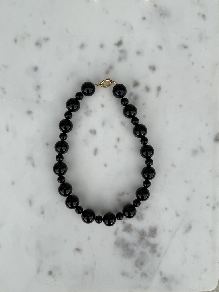 Antraciet Delphine Necklace Noir