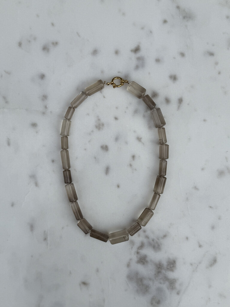 Antraciet Charlot Necklace Cristal Bron