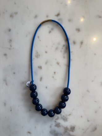 Manine Woody collier Bleu electrique/Blue Marine