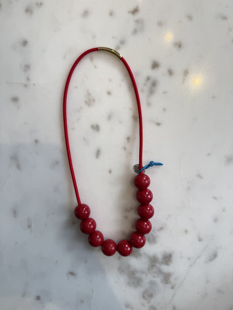 Woody collier Rouge/Bordeaux